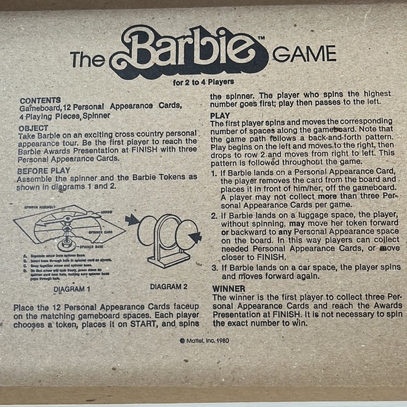 The Barbie Game, 1980, vintage - Picture 3 of 6